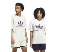 Adidas Unisex Originals Originals Basketball Courtside Tee Ivory Talla: M | Camisetas de Seda Outlet | Unisex | Blanco