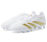 adidas Unisex Predator Club J Fútbol Botas Flexible Ground Zapatos, Blanco Dorado Metalizado Blanco, 37 1/3 EU