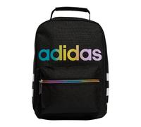 adidas Unisex Santiago Insulated Lunch Bag, Black/White/Rainbow, ONE SIZE