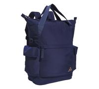 adidas Unisex Saturday 2 Tote Backpack (23L) Durable Lightweight Athletic Carry Bag with Handles, Dark Blue/Rose Gold, One Size