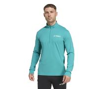 Adidas Unisex Terrex Half-zip Long-sleeve Pure Teal Talla: XS | Tops Deportivos Outlet | Unisex | Cian