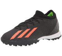 adidas Unisex X Speedportal.3 Turf Soccer Shoe, Black/Solar Red/Solar Green, 12.5 US Men