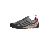 adidas Terrex Swift Solo 2.0 - Tenis Unisex para Senderismo, Talla UE, Gris Carbón Sólido Carbon Wonder Beige, 41 1/3 EU