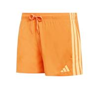 adidas Uomo 3 Stripes Swim Shorts 3 Inch, Pure Orange/Lucid Tangerine, M