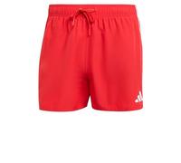adidas Uomo 3 Stripes Swim Shorts 3 Inch, Pure Ruby/White, XXL