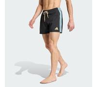 adidas Uomo 3 Stripes Swim Shorts 5 Inch, Black, S