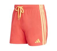 adidas Uomo 3 Stripes Swim Shorts 5 Inch, Lucid Red, S