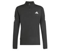 adidas Uomo ADI365 Running Iconic Half Zip, Black, L