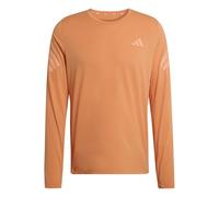 adidas Uomo ADI365 Running Iconic Long Sleeve, Dusky Orange, S