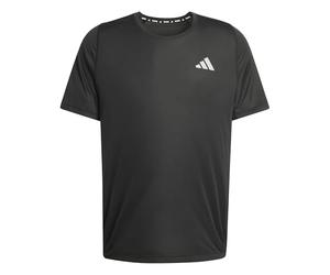 adidas Uomo adi365Breeze Running T-Shirt, Black, L