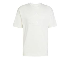 adidas Uomo All SZN Embroidered Graphics T-Shirt, Off White, L