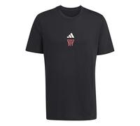 adidas Uomo ANX Hoop Graphic T-Shirt, Black, 3XL