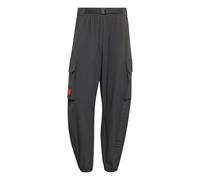 adidas Uomo Audi Formula One Team Elevated Woven Pant, Utility Black/hi-Res Red, XS