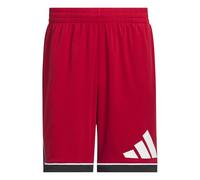 adidas Uomo Basketball Badge of Sport Short, Team Power Red/Black, XXL