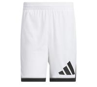 adidas Uomo Basketball Badge of Sport Short, White/Black, 4XL 7 Inch