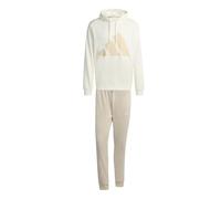 adidas Uomo BIG LOGO FRENCH TERRY HOODED TRACKSUITS, off white, L