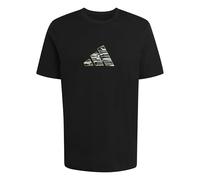 adidas Uomo Camo Explorer Graphic T-Shirt, Black, L