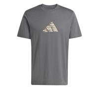 adidas Uomo Camo Explorer Graphic T-Shirt, Grey Five, M