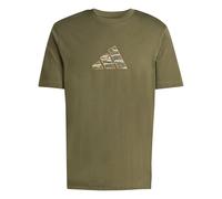 adidas Uomo Camo Explorer Graphic T-Shirt, Olive strata, L