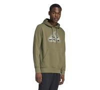 adidas Uomo Camo Modern Logo Graphic Hoodie, Olive strata, 3XL