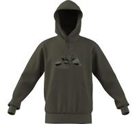adidas Uomo Camo Modern Logo Graphic Hoodie, Olive strata, XXL