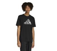 adidas Uomo Camo Modern Logo Graphic T-Shirt, Black, 3XL Tall