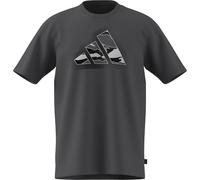 adidas Uomo Camo Modern Logo Graphic T-Shirt, Grey Five, XXL