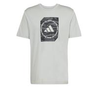adidas Uomo Camo Shape Graphic T-Shirt, Wonder Silver, XL