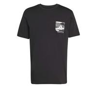 adidas Uomo Camo Woven Pocket Graphic T-Shirt, Black, XL