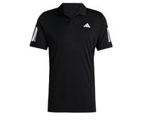 adidas Uomo Club Tennis 3-Stripes Polo Shirt, Black, XS