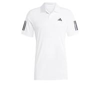 adidas Uomo Club Tennis 3-Stripes Polo Shirt, White, L