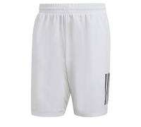 adidas Hombre Club Tennis Climacool 3-Stripes Shorts, White, XS 7 Inch