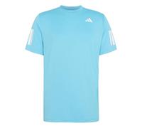 adidas Uomo Club Tennis Climacool 3-Stripes T-Shirt, Signal Cyan, M