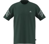 adidas Uomo Color Icon 3 Stripes Graphic T-Shirt, Collegiate Green, 3XL