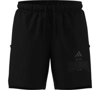 adidas Uomo D4T Power Essentials Workout Graphics Shorts, Black, 3XL 7 Inch