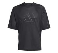 adidas Uomo D4T Power Essentials Workout Mesh T-Shirt, Black, XL