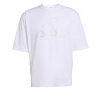 adidas Uomo D4T Power Essentials Workout Mesh T-Shirt, White, 3XL