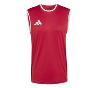 adidas Uomo Entrada26 Sleeveless Jersey, Team Power Red 2/White, M