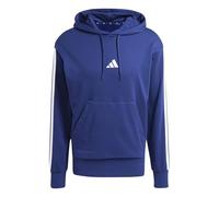 adidas Uomo ESSENTIAL THREE STRIPES FRENCH TERRY HOODIE, dark blue/white, S
