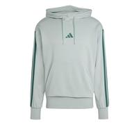 adidas Uomo Essential Three Stripes French Terry Hoodie, Wonder Sage/Collegiate Green, M