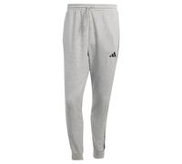 Adidas Uomo Essential Three Stripes French Terry Pant, Medium Grey Heather/Black, S