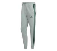 adidas Uomo Essential Three Stripes French Terry Pant, Wonder Sage/Collegiate Green, M