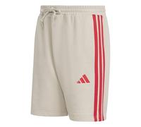 adidas Uomo Essential Three Stripes French Terry Short, Wonder Alumina/Pure Ruby, XL