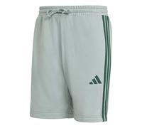 adidas Uomo Essential Three Stripes French Terry Short, Wonder Sage/Collegiate Green, S