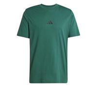 Adidas Uomo Essential Three Stripes Single Jersey tee, Collegiate Green/Black, L