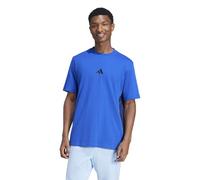 adidas Hombre Essential Three Stripes Single Jersey tee, Team Royal Blue/Black, S