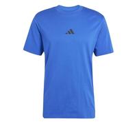 adidas Uomo Essential Three Stripes Single Jersey tee, Team Royal Blue/Black, XXL