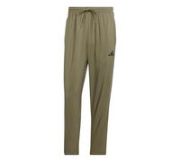 adidas Uomo Essential Three Stripes Stanford Pant Open HEM, Olive Strata/Black, M