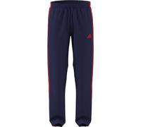 adidas Uomo Essentials 3 Stripes Woven Open HEM Trackpants, Mystery Ink/Pure Ruby/Pure Ruby/Pure Ruby, XS