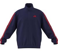 adidas Uomo Essentials 3-Stripes Woven Tracktop, Mystery Ink/Pure Ruby/Pure Ruby/Pure Ruby, 3XL
